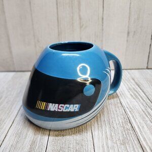 NASCAR Racing Helmet Coffee Mug Cup Blue Ceramic 2004